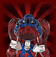 a picture of a girl with the name auicia on the bottom right