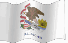 Illinois Flag Waving GIF - Illinois Flag Waving Windy GIFs