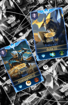 a screenshot of a video game shows a character named bijan and a character named hoang anh