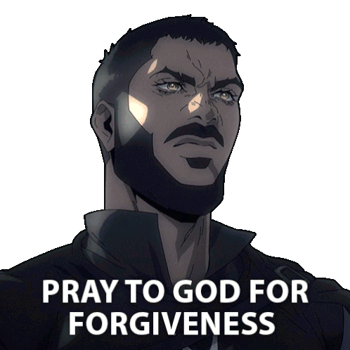 Pray To God For Forgiveness Mizrak Sticker - Pray To God For Forgiveness Mizrak Aaron Neil Stickers