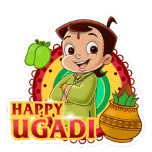 Happy Ugadi Chhota Bheem GIF - Happy Ugadi Chhota Bheem Aap Ko Ugadi Ki Shubhkamnaye GIFs