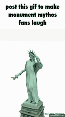 Monument Mythos Statue Of Liberty GIF - Monument Mythos Statue Of Liberty Alexkansas GIFs