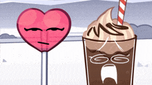Heartmilk Heart Lollipop GIF - Heartmilk Heart Lollipop Chocolate Milk GIFs