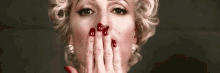 Blowing Kisses Gillian Anderson GIF - Blowing Kisses Gillian Anderson Bye GIFs