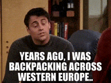 Backpacking Joey GIF - Backpacking Joey Friends GIFs