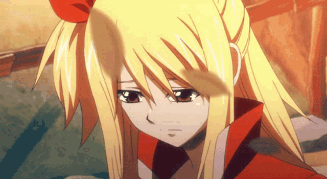 fairy tail lucy crying gif