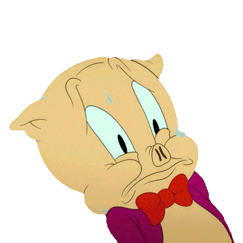Nervioso Porky Sticker - Nervioso Porky Looney Tunes Stickers