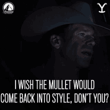 I Wish The Mullet Would Come Back Into Style Dont You Travis Wheatly GIF - I Wish The Mullet Would Come Back Into Style Dont You Travis Wheatly Taylor Sheridan GIFs