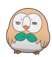Owl Rowlet Sticker - Owl Rowlet Pokemon Stickers