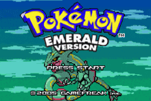 pokemon emerald version is a game that is being played