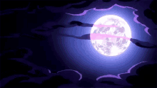 Anime Full Moon GIF - Anime Full Moon Clouds GIFs