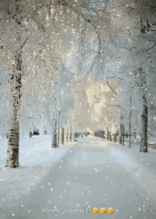 Snowing Winter GIF