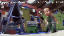 Monster Hunter Rex GIF - Monster Hunter Rex Toy Story GIFs