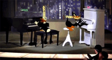 Piano Donald Duck GIF - Piano Donald Duck Daffy Duck GIFs