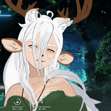 a drawing of a girl with deer antlers and the words stories given 36575000