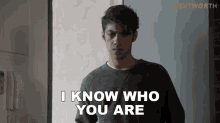I Know Who You Are Shayne Butler GIF - I Know Who You Are Shayne Butler Wentworth GIFs