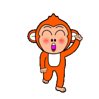 Monkey Animal Sticker
