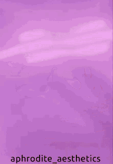a purple background with the word aphrodite aesthetics on it