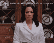 When People In Church Starts Clappin For No Reason GIF - When People In Church Starts Clappin For No Reason Slow Clap GIFs