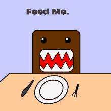 Feed Me GIF - Feed Me Domo Rawr GIFs