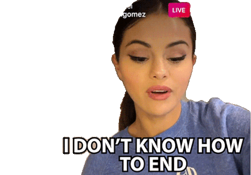 I Dont Know How To End Selena Gomez Sticker - I Dont Know How To End Selena Gomez Past Life Stickers