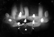 Candles Black GIF - Candles Black White GIFs