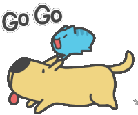 Capoo Go Go Sticker - Capoo Go Go Cute Stickers