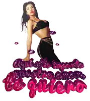 a picture of a woman with the words te quiero written on the bottom