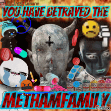 a poster that says ' you hate betrayed the methane family '
