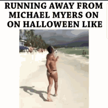 Running From Mike Myers GIF