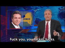 Jon Stewart On The Daily Show GIF - Cuomo Daily Show GIFs