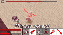 witness combo roblox hours