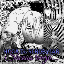 a picture of a girl with the words " sheena ringo " on the bottom