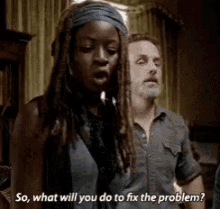 Michonne Pissed GIF - Michonne Pissed Annoyed GIFs