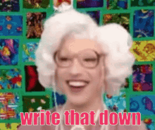 Write That Down Granny GIF - Write That Down Granny Write GIFs