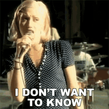 I Dont Want To Know Gwen Stefani GIF - I Dont Want To Know Gwen Stefani No Doubt GIFs