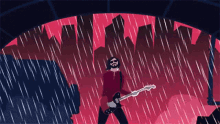 Guitar Guitarist GIF - Guitar Guitarist Rocking On The Rain GIFs