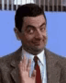 Mr Bean Wave GIF