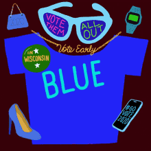 Blue Is The New Red Govote GIF - Blue Is The New Red Govote Vote Early GIFs