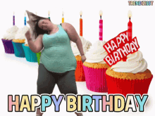 Happy Birthday Fat Girl GIF - Happy Birthday Fat Girl Dancing GIFs
