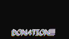a drawing of a cat and the words donation