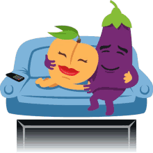 hugging eggplant life joypixels eggplant embrace