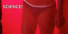 a woman 's stomach is shown with the words science written on the bottom .