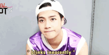 Blinks Innocently Jackson Wang GIF - Blinks Innocently Jackson Wang Funny GIFs