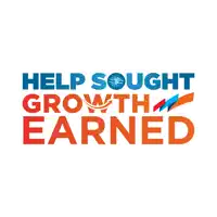 a logo for help sought growth earned