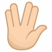 vulcan salute joypixels live long and prosper peace and long life i wish you well