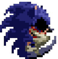 a pixel art of a sonic the hedgehog with a white background