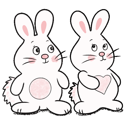 Love Rabbit Sticker - Love Rabbit Sweet Rabbit Stickers