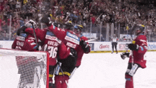 a hockey player with the number 36 on his jersey