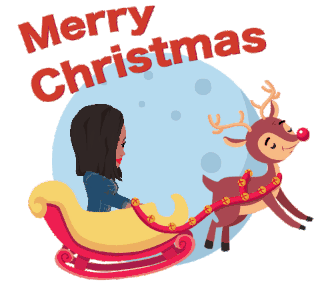 Merry Christmas Lignon Sticker - Merry Christmas Lignon Saquinon Stickers